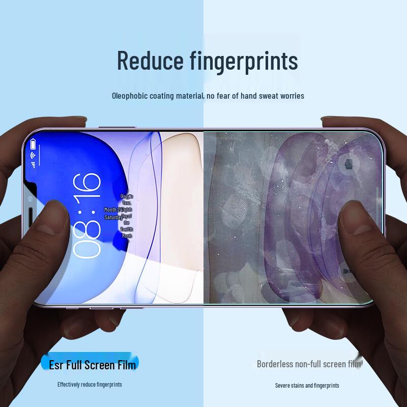 ESR Panzerglas-Displayschutz für iPhone