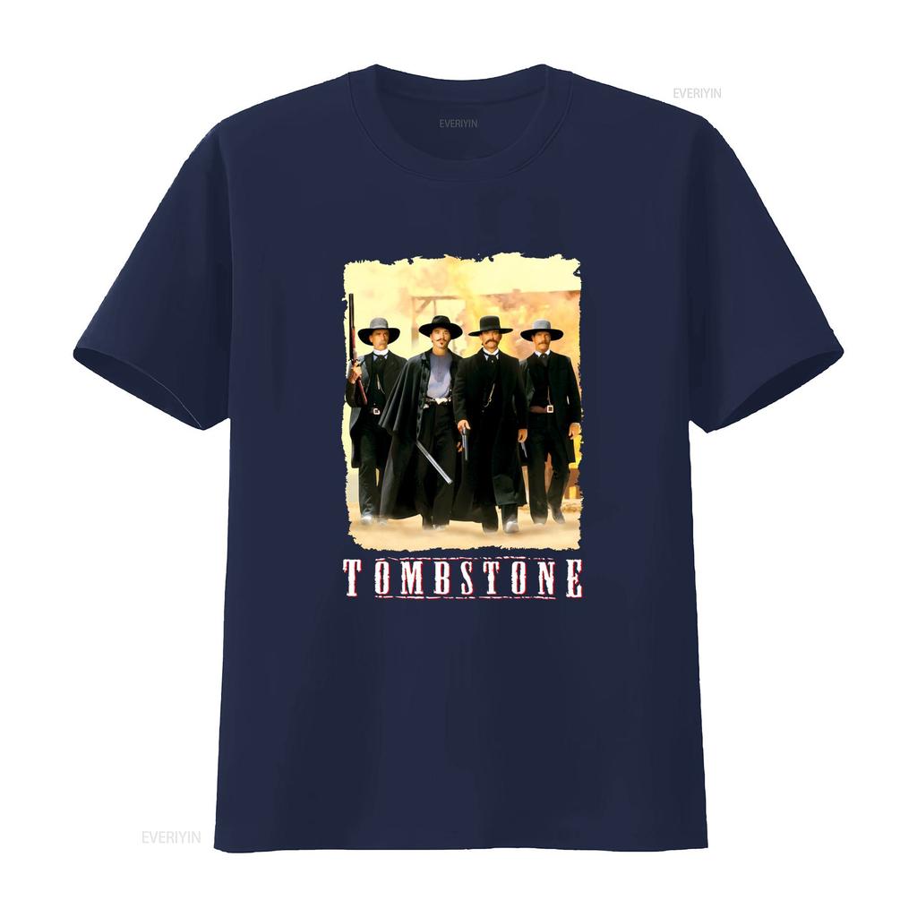 Tombstone Movie Huckleberry Mens Black T Shirt Classic Western Outlaw Design for Sizes S 3XL Vintage Washed Comfortable