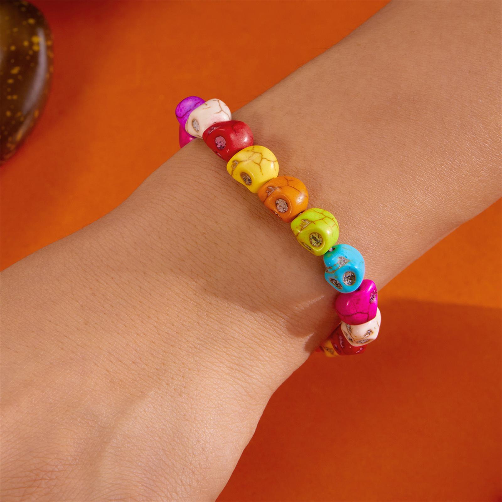 

Bead 60pcs Mixed Color Turquoise Head Loose Spacer Bead Charm for Crafting, Jewelry Making Accessory Color 8x10mm one size