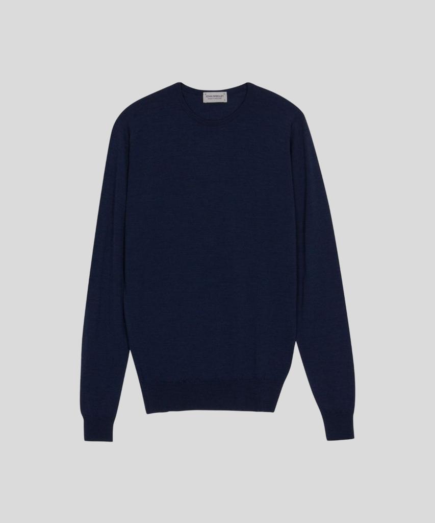 JOHN SMEDLEY Lundy Extra Fine Merino Wool Standard Fit Crew Neck Pullover Seasonal 10 Colors (A Type)