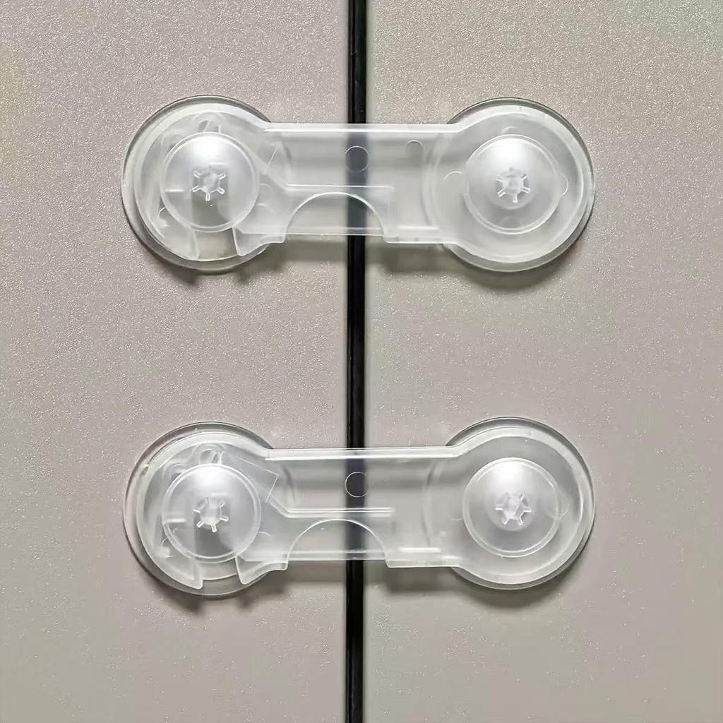 Child Lock Door Baby Door Child Drawer Door Earthquake Set of Baby Damage Strong Tape Lock, Lock, Lock, Stopper, Prevention, 8, Clear, Sticker-Type,