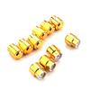 10Pcs Guitar Gold Plastic Barrel Switch Tip Electric Guitar Bass Knobs Potentiometer Cap Instrument Accessories