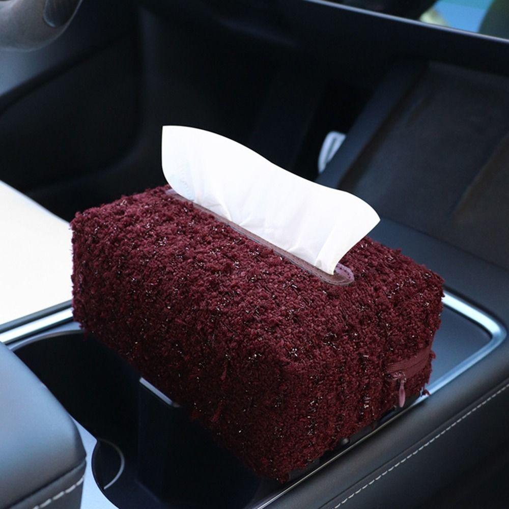 Exquisite Car Seat Back Tissue Bag Light Luxury Automotive Napkin Holder Toilet Paper Holder