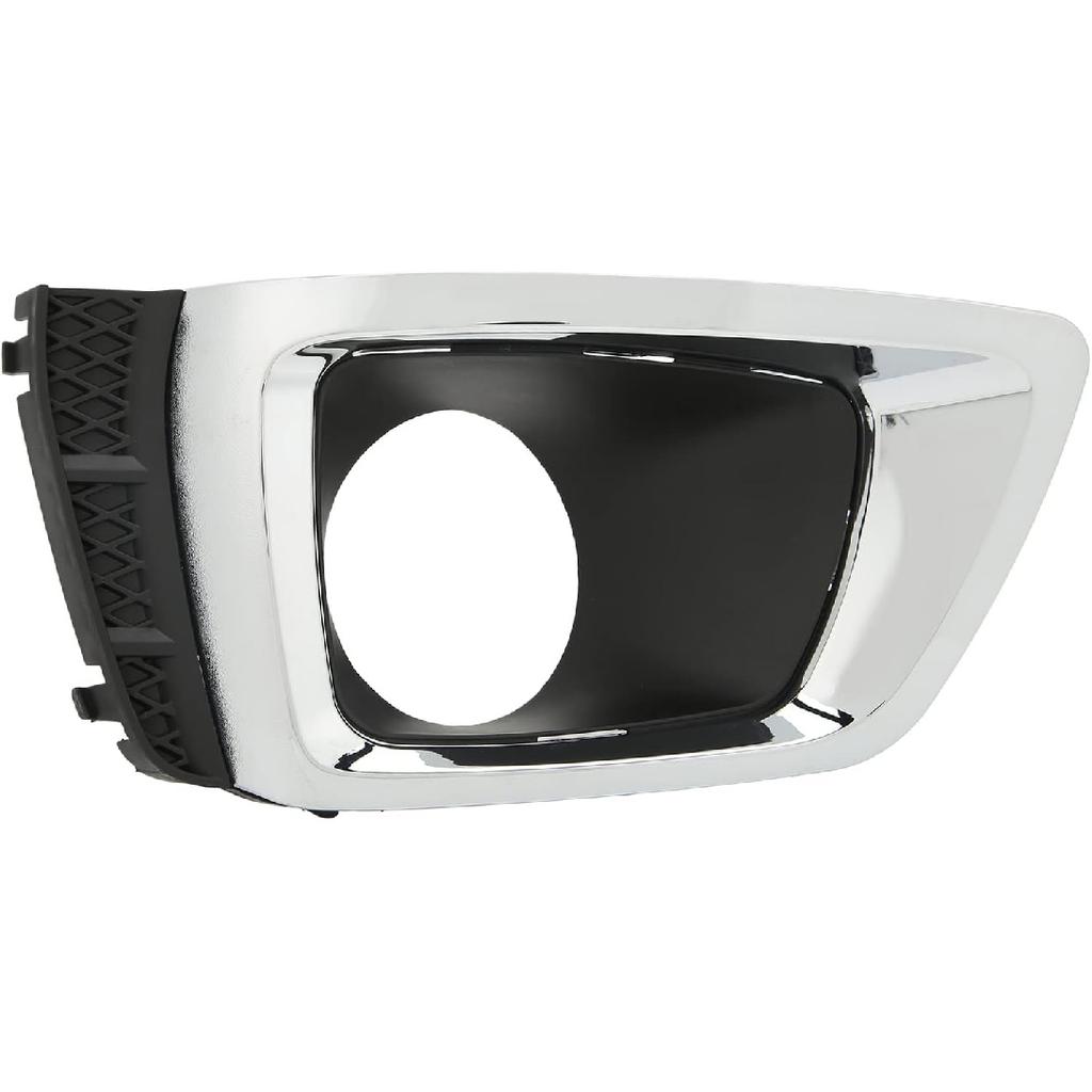 Passenger Side Fog Light Bezel For 2014-2018 Subaru Forester, 2.0 Turbo Models Chrome, Made Of ABS SU1039107 57731SG080(Right)