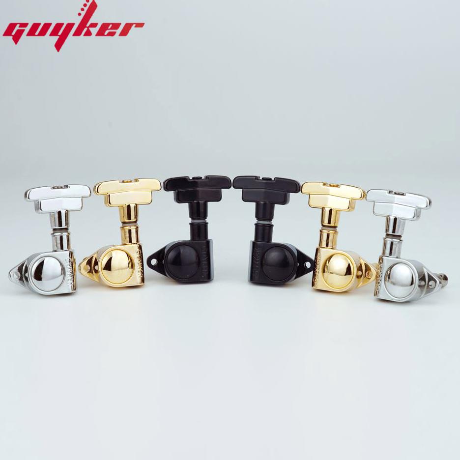 Guyker 3R3L Gitar Akort Mandalları Akort Cihazı Makine Başları Art Deco Rotomatik İmparatorluk Tarzı Baş