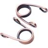Motorcycle Black Pair 2" Scissor Clip Type Solo Seat Spring Bronze