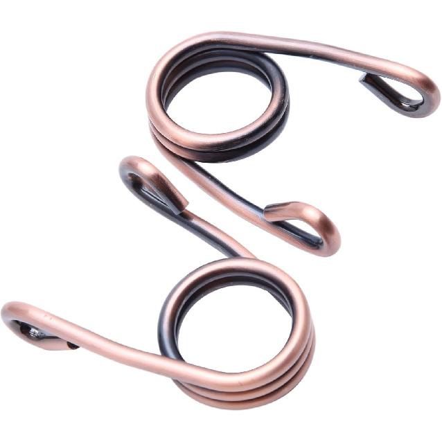 Motorcycle Black Pair 2" Scissor Clip Type Solo Seat Spring Bronze