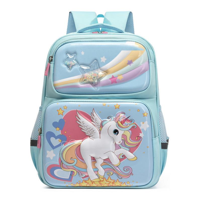 Cute Cartoon Hard Shell School Backpack For Kids Unisex Nylon Lightweight