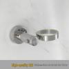 Wall-Mounted Stainless Steel Toothbrush & Mouthwash Cup Holder
