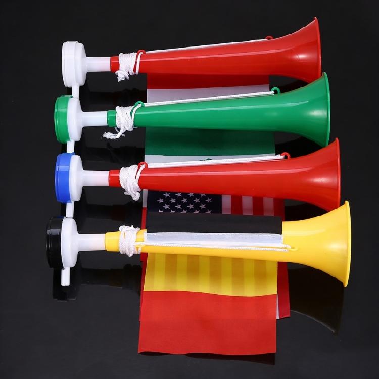 4Pcs/pack Festive Cheering Horns Soccer Event Flag Exciting Addition Toy for Sports Or Birthday Party Sports Game