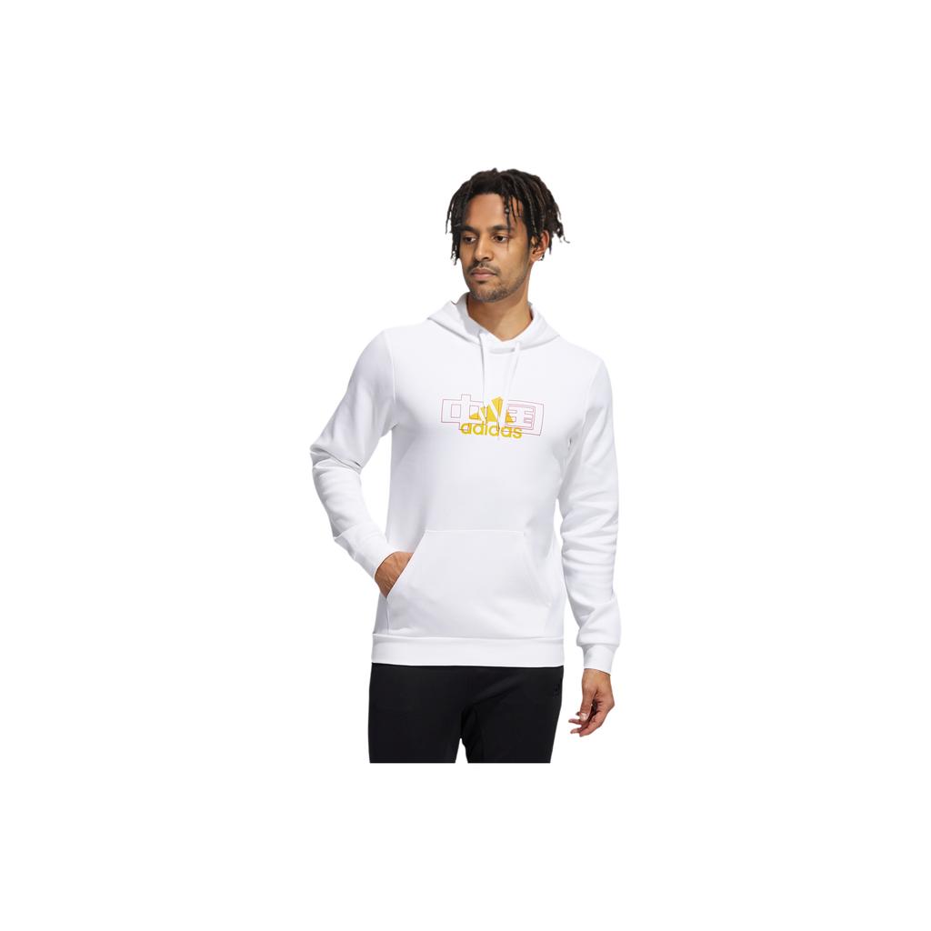 adidas Sudadera Deportiva con Estampado Chino para Hombre Tops Blanco HF4672