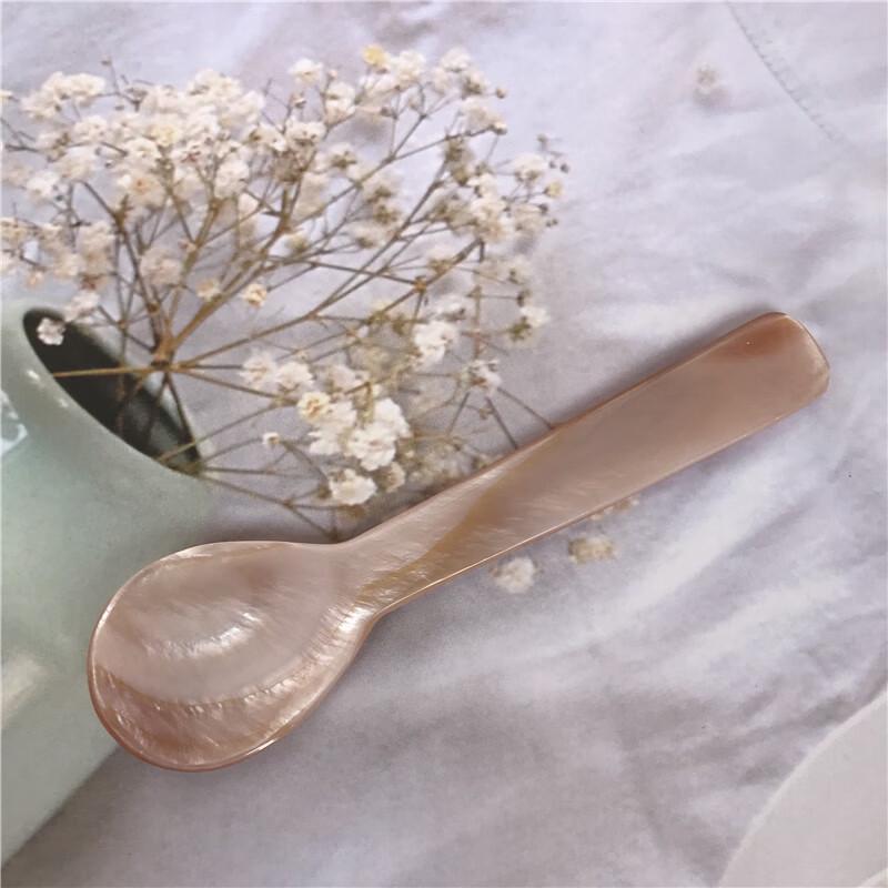 Abay Seashell Plastic Coffee & Ice Cream Spoons