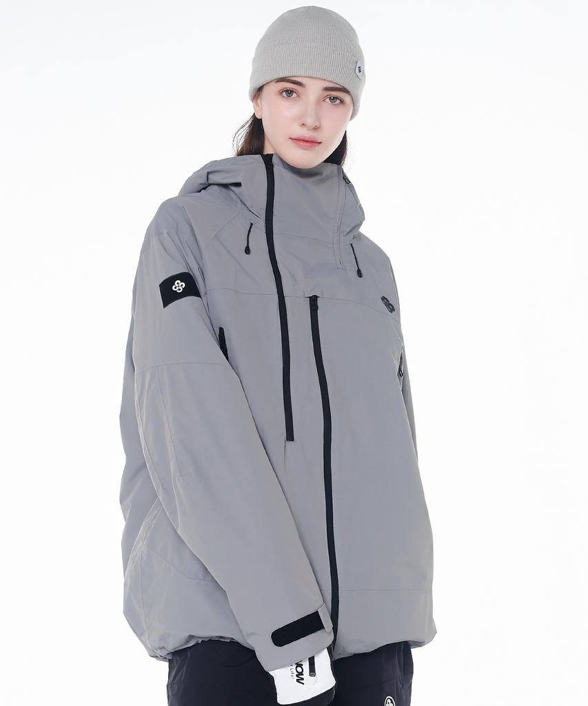 Doll Outerwear 2425 Ricca Snowboard Anorak Jacket Grey Unisex
