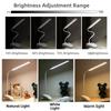 Touch Control Clamp Desk Lamps with Clip Night Bed Lamp Book Lights  For Night Lighting