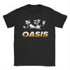 Funny O-Oasis Band Vintage T-Shirt Men 100%Cotton Short Sleeve  Round Neck Summer Clothes