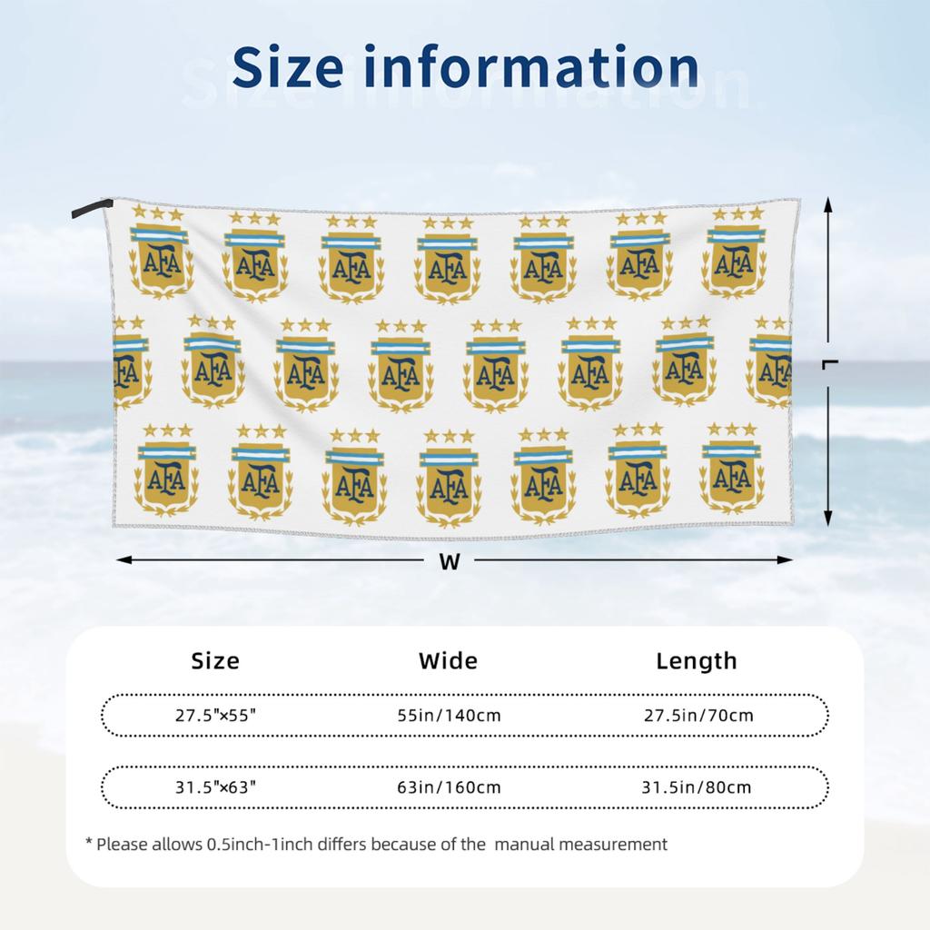 Ushuaia, Argentina Beach Towel Soft Microfiber Quick Dry Absorbent Quick Towels For Bath