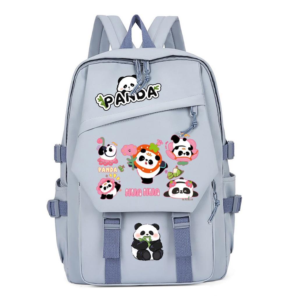 Panda Huahua Cartoon Printing Primary And Secondary School Students High Value Backpack Large Capacity Versatile School Bag