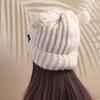 Skull Cap Bear Ears Knitted Hat Beanie Hat Cat Ears Beanie Personality   Winter/Autumn
