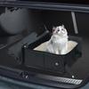 Travel Cat Litter Box Portable Cat Litter Box For Travel Leak Proof Folding Waterproof Carrier Case With Lid Handle Pet Supplies