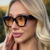 2025 Fashionable Retro Large Frame Sunglasses – Unisex High-End European & American Street Style