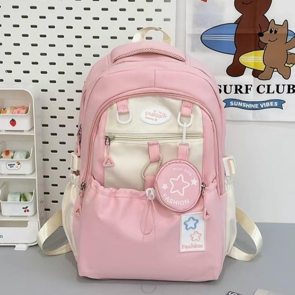Two-piece backpack for men and women, urban simplicity, lightweight and large-capacity student schoolbag backpack trend