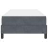 Box Spring Bed with Mattress Dark Gray 80 x 200 cm Fabric