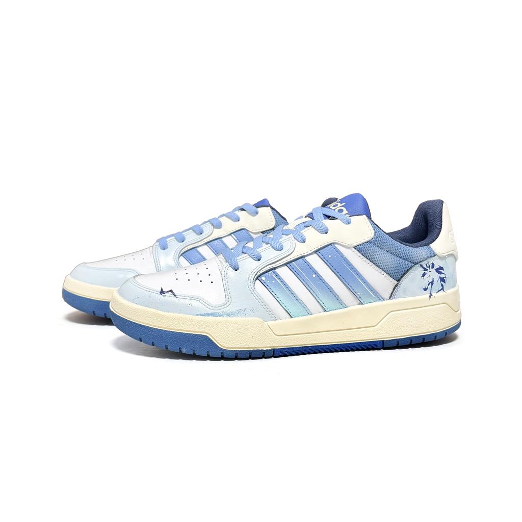 Adidas Neo Entrap Dream As A Horse Wear resistant And Lightweight Low top Skateboard Shoes Unisex Blue JS3009(Team1994-)
