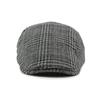 Hat Autumn Plaid Beret Men's British Forward Cap Women's Cap Peaked Cap