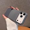 Kevlar Texture Hard Plastic Phone Case For iPhone 11 12 13 14 15 16 17 Air Pro Max Plus Carbon Fiber Shell Shockproof Protective Cover Fundas