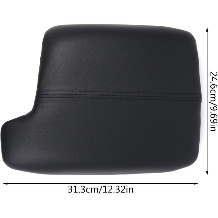 Center Console Lid Armrest for 2013-2017 Accord Replaces 83400-T2F-A0-24 Black Armrest Leather