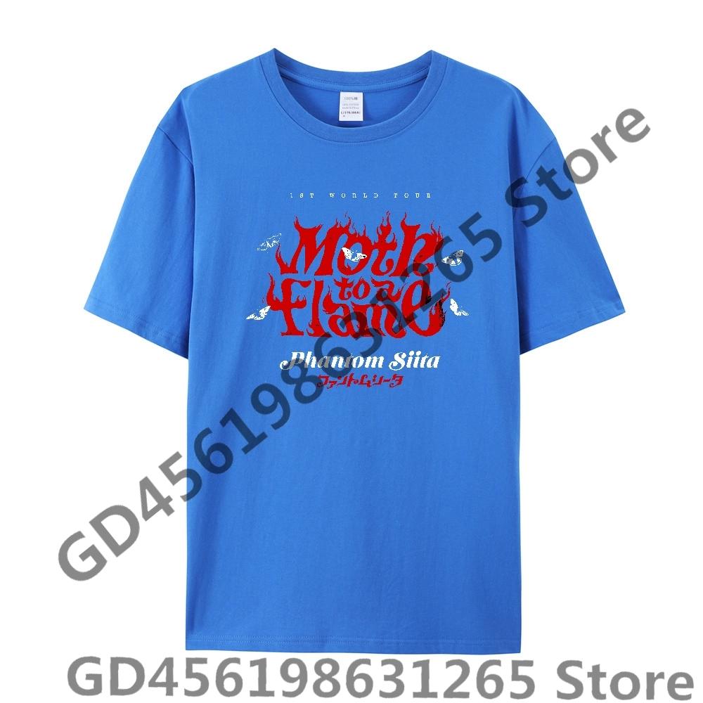Maglietta Cool Phantom Siita Unisex Donna Harajuku Kawaii Top Y2k Unisex Anime Tee Top alla Moda Abbigliamento Casual Ragazzi Ragazze