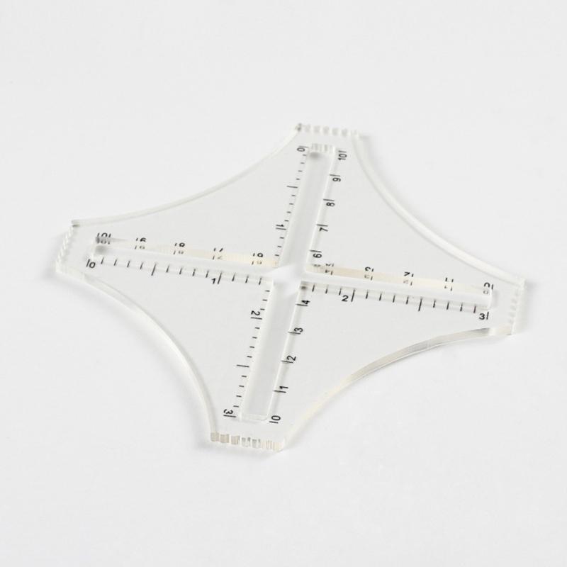 Multifunktionale Acryl-Schablone zum Nähen, Basteln und Stofftransfer Einfach zu verwenden Florale Designs enthalten