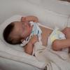 19 Zoll 3D bemalte lebensechte wiedergeborene Babypuppen voller Silikonkörper Babyspielzeugpuppe Sweety Asleep Loulou Boneca wiedergeborene Puppe Kleinkind Geburtstag Weihnachtsgeschenk