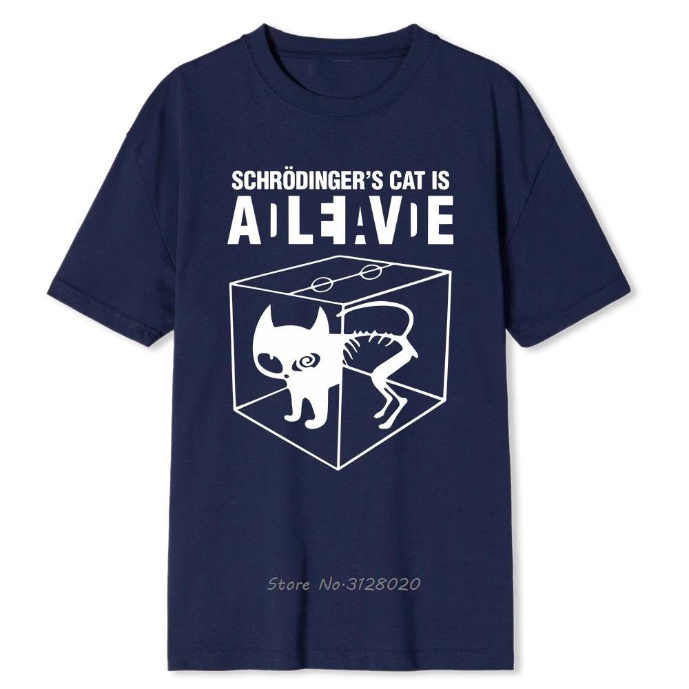 Mens Tshirt Top Quality Cotton Schrodingers Cat Print Short Sleeve Men T Shirt Casual Tops The Big Bang Theory Tshirt Tees