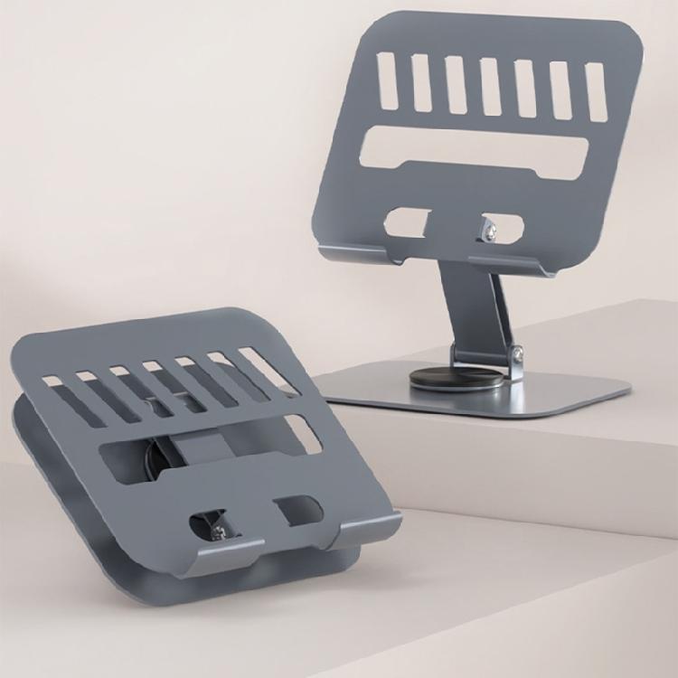 Portable Laptop Stand With Hollowed Out Structure For Better Heat Dissipation Height Adjustment Rod Lifting Accessory