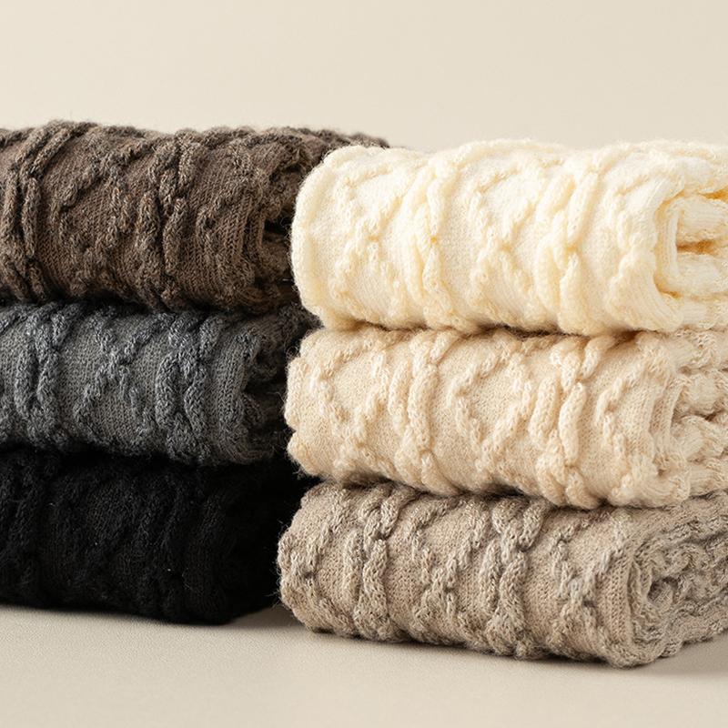 1Pair Polyester-cotton Breathable Mid Tube Socks Versatile Skin Friendly Activities Delicate Touch Good Elasticity