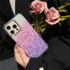 Applicable iPhone17 gold foil mobile phone case magnetic suction apple 15pro starry sky transparent mate60pro protective case