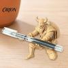 Knight Pen Holder 3D Printed Samurai Holder, Kneeling Soldier Stand, Warrior Decorative Desk Ornament Stationery Organizer Desktop for Office
