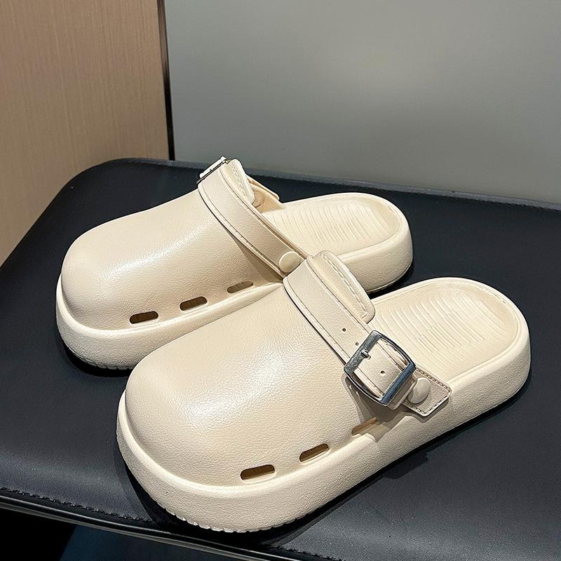 

New Women Sandals Platform Beach Sandals Flat Sandals Casual Women Shoes Summer Soft Sandals Outdoor Fashion Sandals 38-39 бежевий