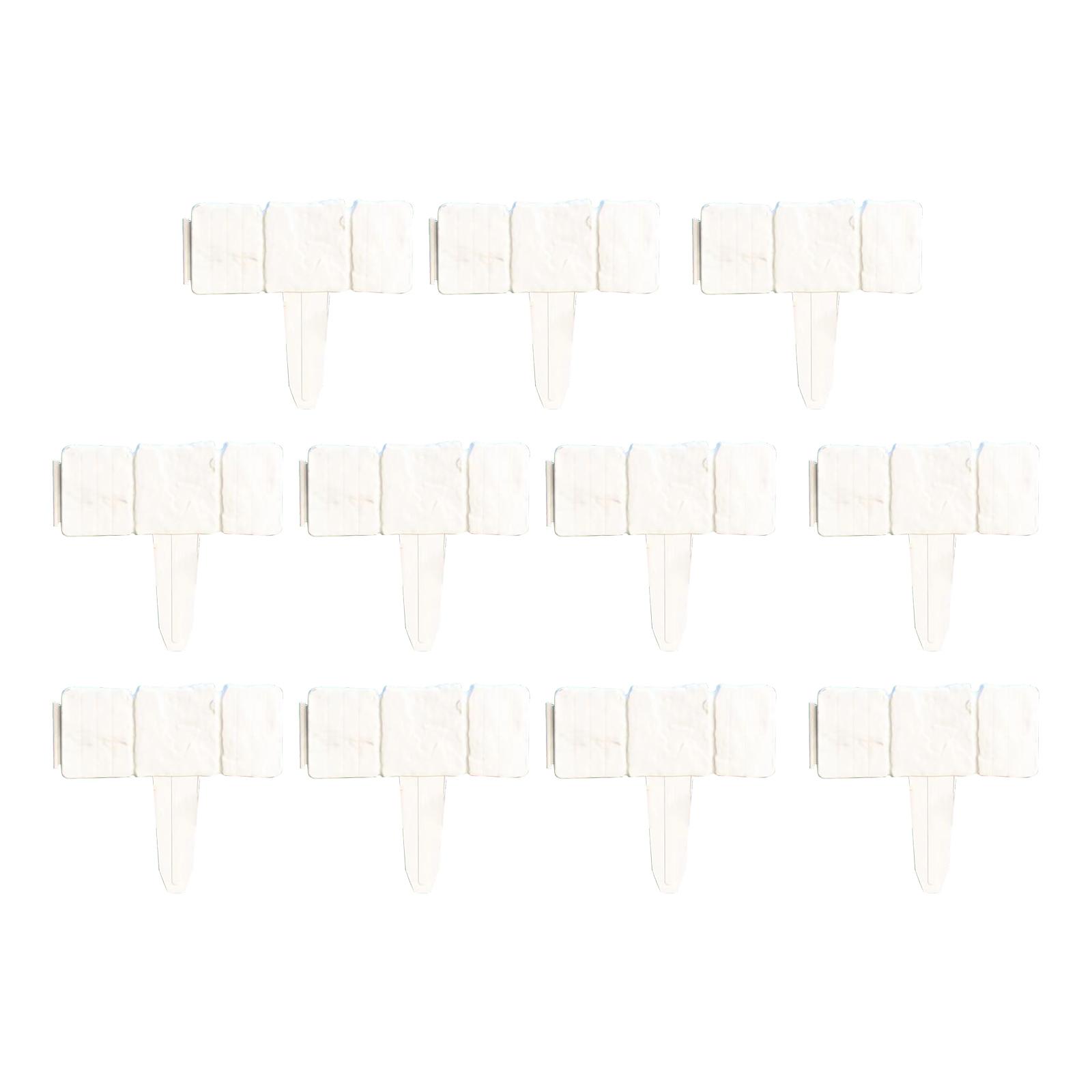 

Plastic Garden Retaining Fence Fence Courtyard Flower Fence Outdoor Enclosure Retaining Fence Garden Guard One Size білий