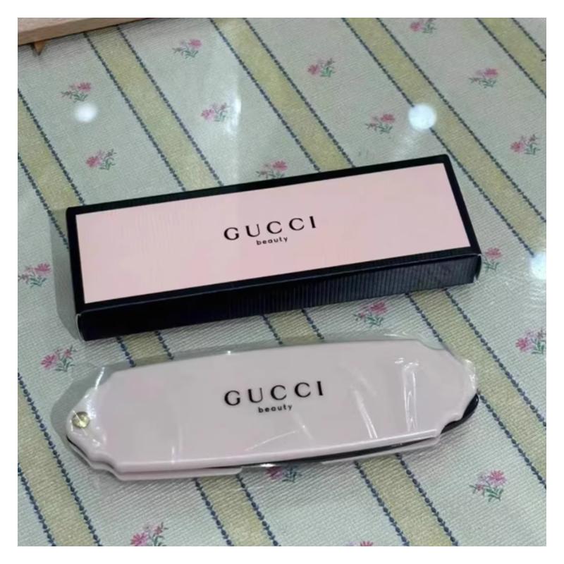 Gucci Pettine Pieghevole per Capelli, Spazzola Pieghevole Portatile a Denti Fini, Pettine Mini da Viaggio Antistatico per Styling dei Capelli, per Uso Quotidiano delle Donne