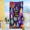 Halloween Trick Treat Customized Name Beach Towel Quick-Dry Soft Microfiber