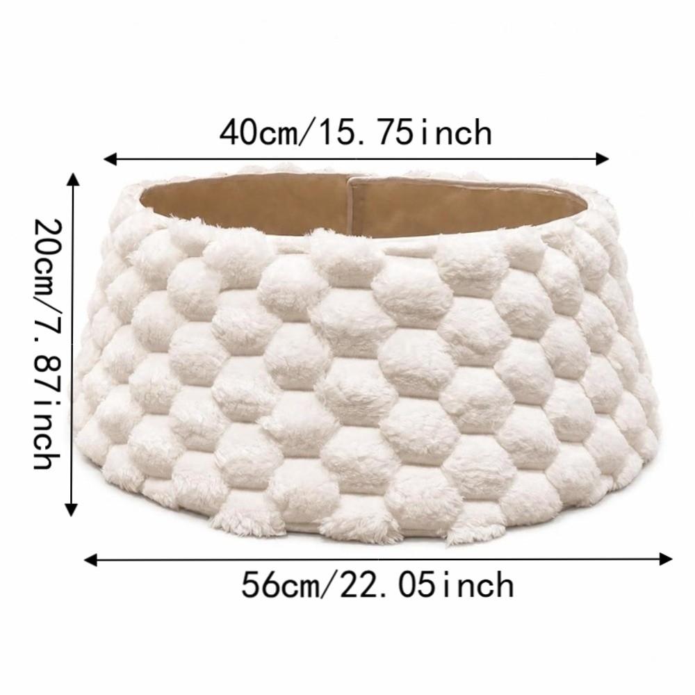 Foldable Christmas Tree Skirt Round Xmas Tree Base Decor Fashion Tree Bottom Decoration Office