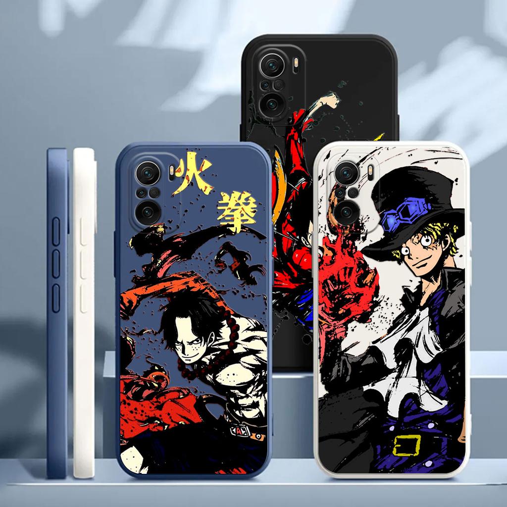 Japan Anime One Sabo Ace Pieces Case For Xiaomi Poco X7 F7 M7 X4 X5 F6 M6 Pro Mi 11T 12T 13T 14T 15T Pro 15 F8 Ultra Phone Cover
