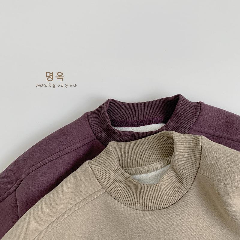 Vintage Versatile Thick Fleece Warm Pullover Sweatshirt For Toddler Boys And Girls