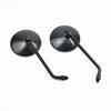 Universal Round Retro Motorcycle Rearview Mirror Honda NS125LA Scooter Aluminum Alloy Side With 8mm/10mm Right/Left