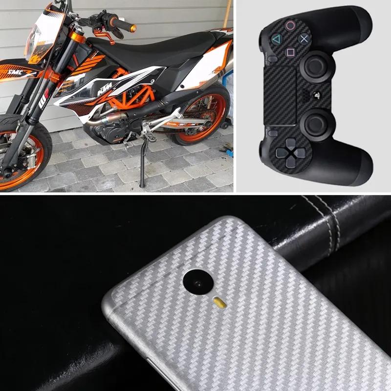 3D Carbon Fiber Vinyl Wrapping Film 60x200cm Waterproof DIY Car Sticker Motorcycle Automobiles Car Styling Exterior Accessories