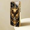 eagle gold High-end Phone Case Electroplated Glass TPU PhoneCase for iPhone 17 16 15 14 13 12 11pm Pro Plus Dropresistant