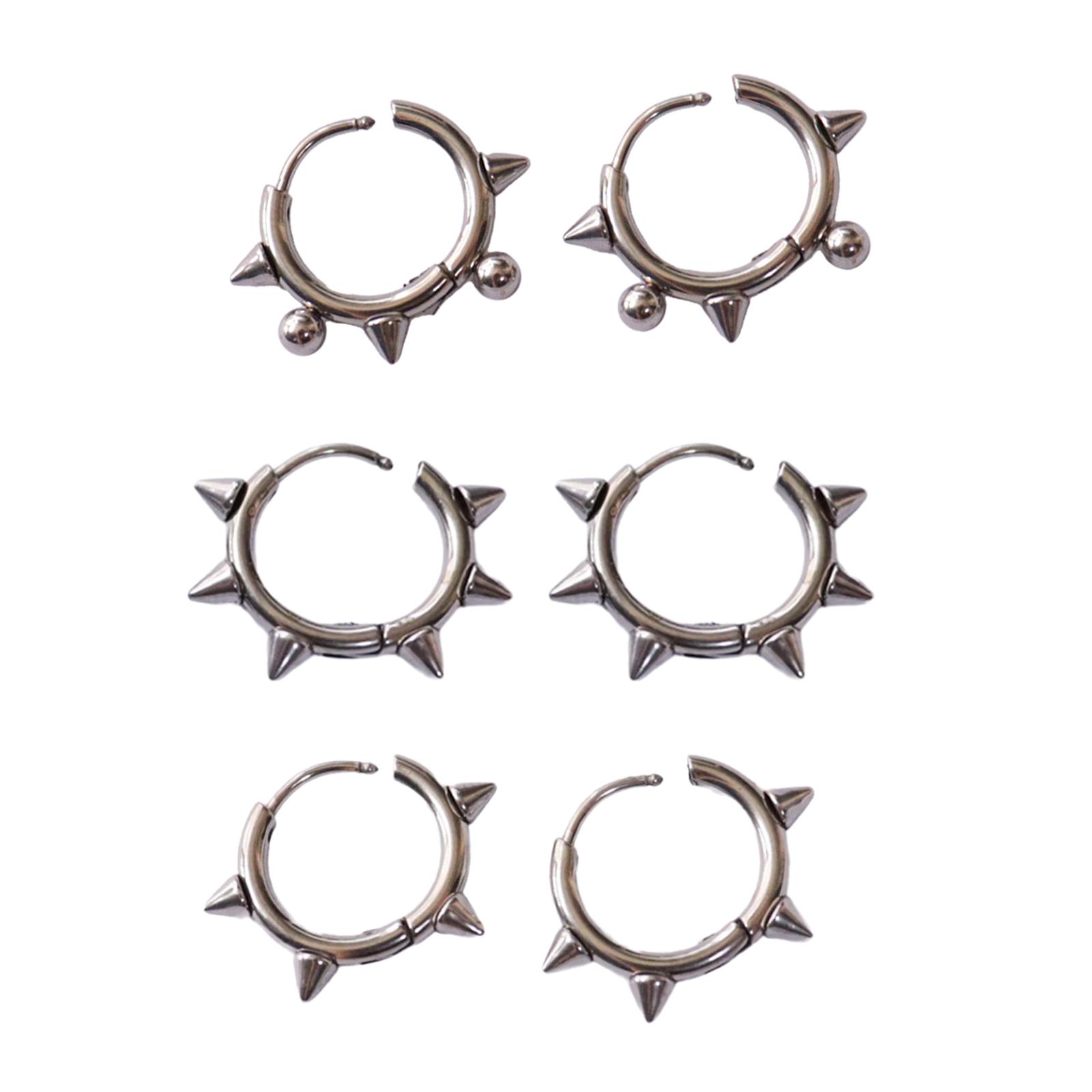 

Трендовые серьги-пусеты с заклепками, аксессуар, персонализированные серьги-пусеты с заклепками, украшение для ушей для молодежных модных заявлений 4