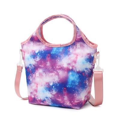 Torba na lunch Tie Dye Star Space Student Izolowana torba Bento Torba na lunch